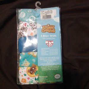 100% cotton, Animal Crossing Boys's Breifs, 5pk, size 6, New